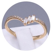 Каблучка XР. Позолота 18К. Камені: циркон. Є: 19р