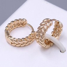 Сережки ХР. Позолота 18К. Діаметр: 15 мм. Ширина: 5 мм.