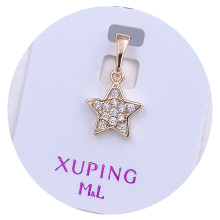 Кулон XР M&L. Позолота 18К. Камені: білий циркон. Довжина: 16 мм. Ширина: 9 мм.
