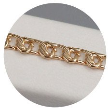 Ланцюжок XР. Позолота 18К. Довжина: 51.5 см. Ширина: 7 мм.