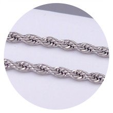 Ланцюжок Stainless Steel. Сталь. Родій. Довжина:60 см. Ширина: 3 мм.