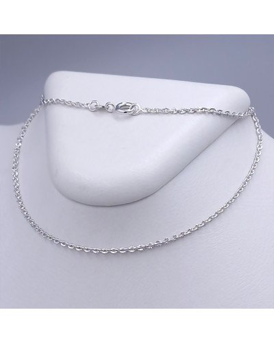 Ланцюжок Stainless Steel. Сталь. Родій. Довжина: 60 см. Ширина: 3 мм.
