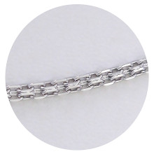 Ланцюжок Stainless Steel. Сталь. Родій. Довжина: 50 см. Ширина: 3 мм.