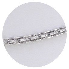 Ланцюжок Stainless Steel. Сталь. Родій. Довжина: 50 см. Ширина: 3 мм.