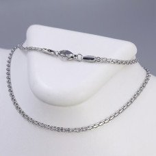 Ланцюжок Stainless Steel. Сталь. Родій. Довжина: 50 см. Ширина: 3 мм.