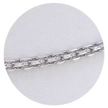 Ланцюжок Stainless Steel. Сталь. Родій. Довжина: 60 см. Ширина: 3 мм.