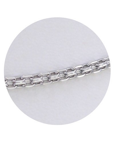 Ланцюжок Stainless Steel. Сталь. Родій. Довжина: 60 см. Ширина: 3 мм.