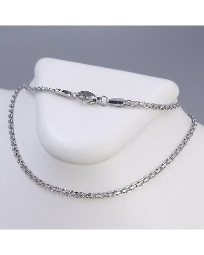 Ланцюжок Stainless Steel. Сталь. Родій. Довжина: 60 см. Ширина: 3 мм.