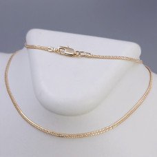 Ланцюжок XР. Позолота 18К. Довжина: 50 см. Ширина: 2 мм. Плоский снейк