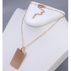 Ланцюжок із кулоном Stainless Steel. Сталь. Позолота ЧВ. Довжина ланцюжка: 40-45 см.