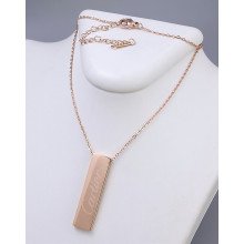 Ланцюжок із кулоном Stainless Steel. Сталь. Позолота ЧВ. Довжина ланцюжка: 40-45 см.