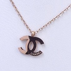 Подвійний ланцюжок із кулоном Stainless Steel. Сталь. Позолота ЧВ. Довжина основного ланцюжка: 38-43 см.