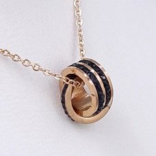 Ланцюжок із кулоном Stainless Steel. Сталь. Позолота ЧВ. Камені: циркон. Довжина ланцюжка: 40-44 см.