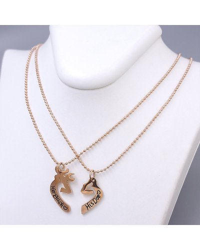 Ланцюжки Stainless Steel 40 см із сердечками половинками 2,5 см. Сталь. Позолота ЧВ.