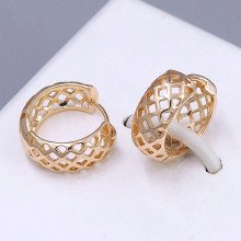 Сережки ХР. Позолота 18К. Діаметр: 15 мм. Ширина: 6 мм.