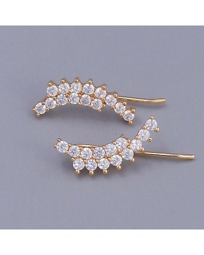 Кафи XР. Позолота 18К. Камені: білий циркон. Довжина: 24 мм. Ширина: 9 мм.