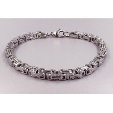 Браслет Stainless Steel. Сталь. Родій. Довжина: 22 см. Ширина: 7 мм.