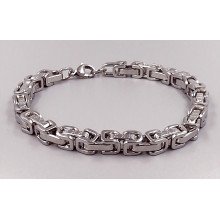 Браслет Stainless Steel. Сталь. Родій. Довжина: 21.5 см. Ширина: 7 мм.