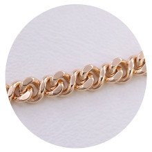 Ланцюжок XР. Позолота 18К. Довжина: 50 см. Ширина: 5 мм.