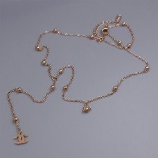 Ланцюжок з підвіскою Stainless Steel. Сталь. Позолота ЧВ. Довжина ланцюжка: 40-45 см