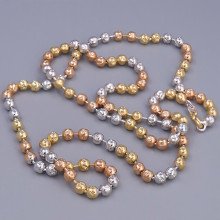 Ланцюжок XР. Позолота 18К+ родій. Довжина: 60 ​​см. Ширина: 4 мм.