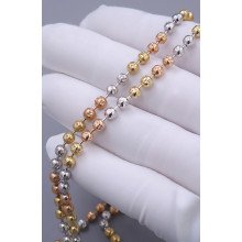 Ланцюжок XР. Позолота 18К+ родій. Довжина: 60 ​​см. Ширина: 4 мм.
