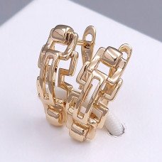Сережки ХР. Позолота 18К. Довжина: 18 мм. Ширина: 8 мм.