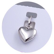 Кулон XР. Родій. Довжина: 16 мм. Ширина: 10 мм.