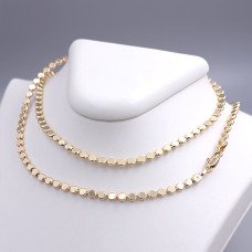 Ланцюжок XР. Позолота 18К. Довжина: 70 см. Ширина: 3 мм.