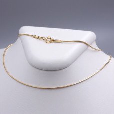Ланцюжок XР. Позолота 18К. Довжина: 50.5 см. Ширина: 1 мм. Квадратний снейк