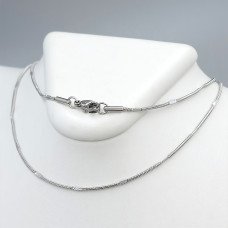 Ланцюжок Stainless Steel. Сталь. Родій. Довжина: 60 см. Ширина: 2 мм.