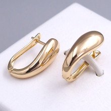 Сережки ХР. Позолота 18К. Довжина: 20 мм. Ширина: 8 мм.