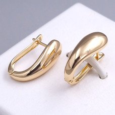 Сережки ХР. Позолота 18К. Довжина: 20 мм. Ширина: 8 мм.
