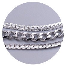 Браслет Stainless Steel. Сталь. Родій. Довжина: 18-21 см
