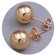 Сережки-гвоздики XР. Позолота 18К. Діаметр: 9 мм. 6 пар