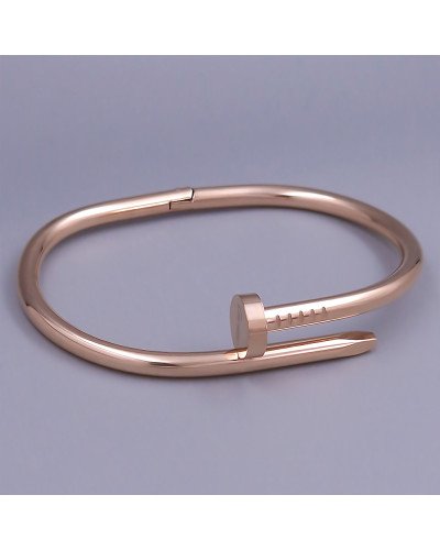 Жорсткий браслет Stainless Steel. Сталь. Позолота ЧВ. Діаметр: 68 мм.