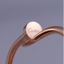 Жорсткий браслет Stainless Steel. Сталь. Позолота ЧВ. Діаметр: 68 мм.