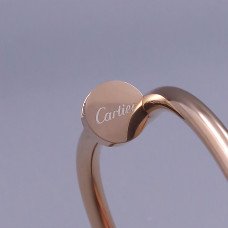 Жорсткий браслет Stainless Steel. Сталь. Позолота ЧВ. Камені: білий циркон. Діаметр: 68 мм.