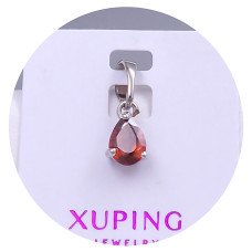 Кулон XР. Родій. Камені: циркон. Довжина: 14 мм. Ширина: 6 мм.
