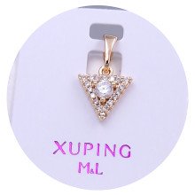 Кулон XР. Позолота 18К. Камені: білий циркон. Довжина: 15 мм. Ширина: 9 мм.