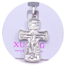 Хрестик XР. Родій. Довжина: 29 мм. Ширина: 15 мм.