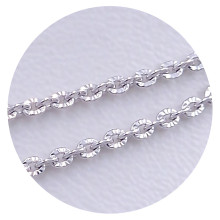 Ланцюжок Stainless Steel. Сталь. Родій. Довжина: 45 см. Ширина: 2 мм.