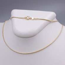 Ланцюжок XР. Позолота 18К. Довжина: 55 см. Ширина: 1 мм. Круглий снейк