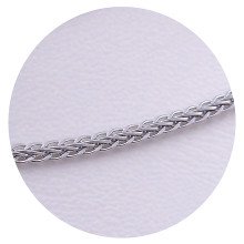 Ланцюжок Stainless Steel. Сталь. Родій. Довжина: 55 см. Ширина: 2 мм