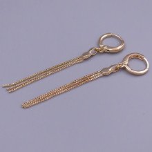 Сережки ХР. Позолота 18К. Довжина: 58 мм. Ширина: 4 мм.