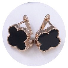 Сережки Stainless Steel. Сталь. Під золото ЧВ. Довжина: 15 мм. Ширина: 14 мм.
