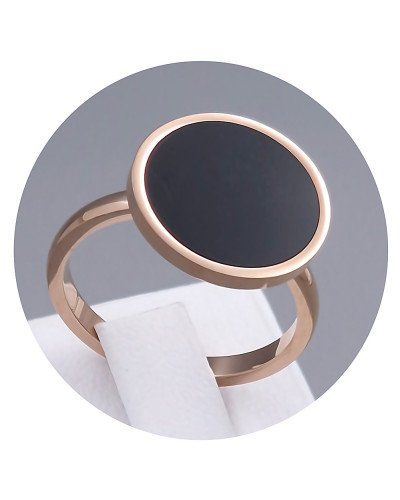Каблучка Stainless Steel. Сталь. Під золото КО. Є: 16р 17р 18р 19р