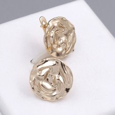 Сережки ХР. Мед. золото 18К. Довжина: 16 мм. Ширина: 16 мм.