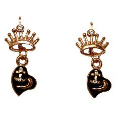  Сережки бульт з англійською застібкою. Висота сережки 2.9 см ширина 13 мм. 