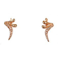  Сережки бульт з англійською застібкою. Висота сережки 2.5 см ширина 12 мм. 
